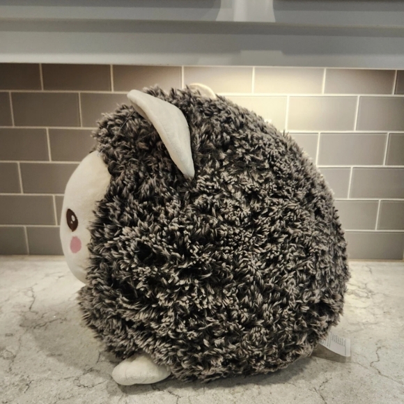 KAWAII Gray Hedgehodge 15" Stuffed Plush Toy Books A Million - Picture 2 of 4
